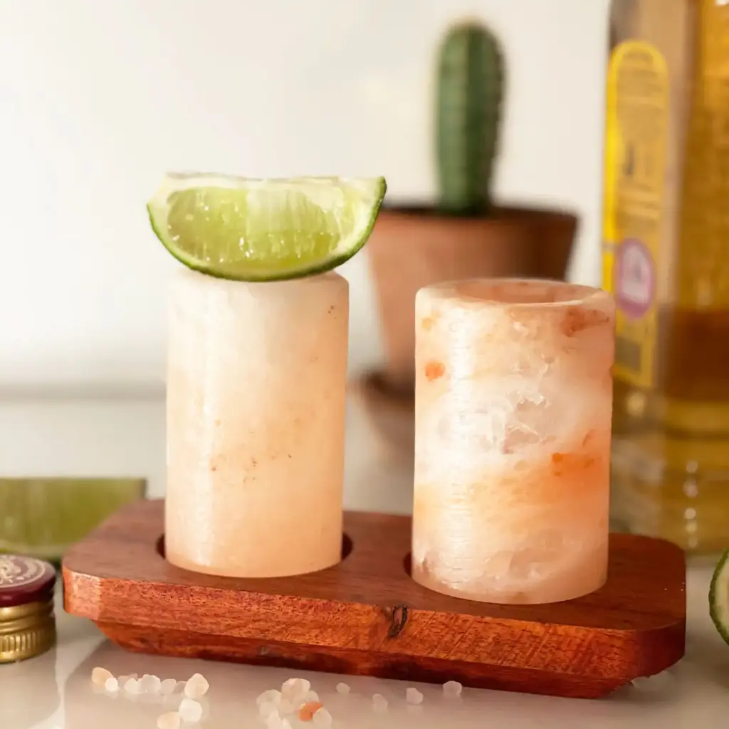 Set of 2 Himalayan Salt Shot Glasses & Wood Serving Stand | www.artisangoods.co.uk 6 Set of 2 Himalayan Salt Shot Glasses & Wood Serving Stand | www.artisangoods.co.uk 6