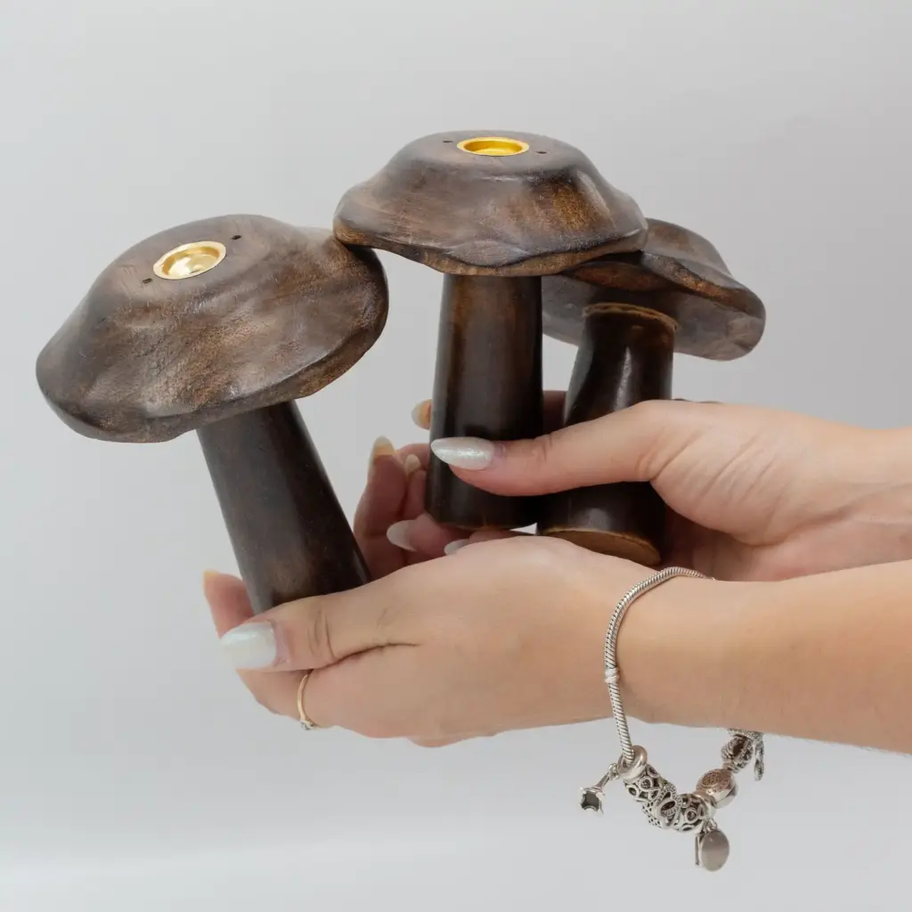Set of 3 Flat Incense Cone Mushrooms (13cm 12cm 11cm) | www.artisangoods.co.uk 5 Set of 3 Flat Incense Cone Mushrooms (13cm 12cm 11cm) | www.artisangoods.co.uk 5