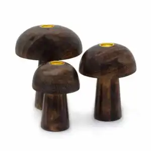 Set of 3 Incense Cone Mushrooms ((10cm 9cm 8cm) | www.artisangoods.co.uk 1