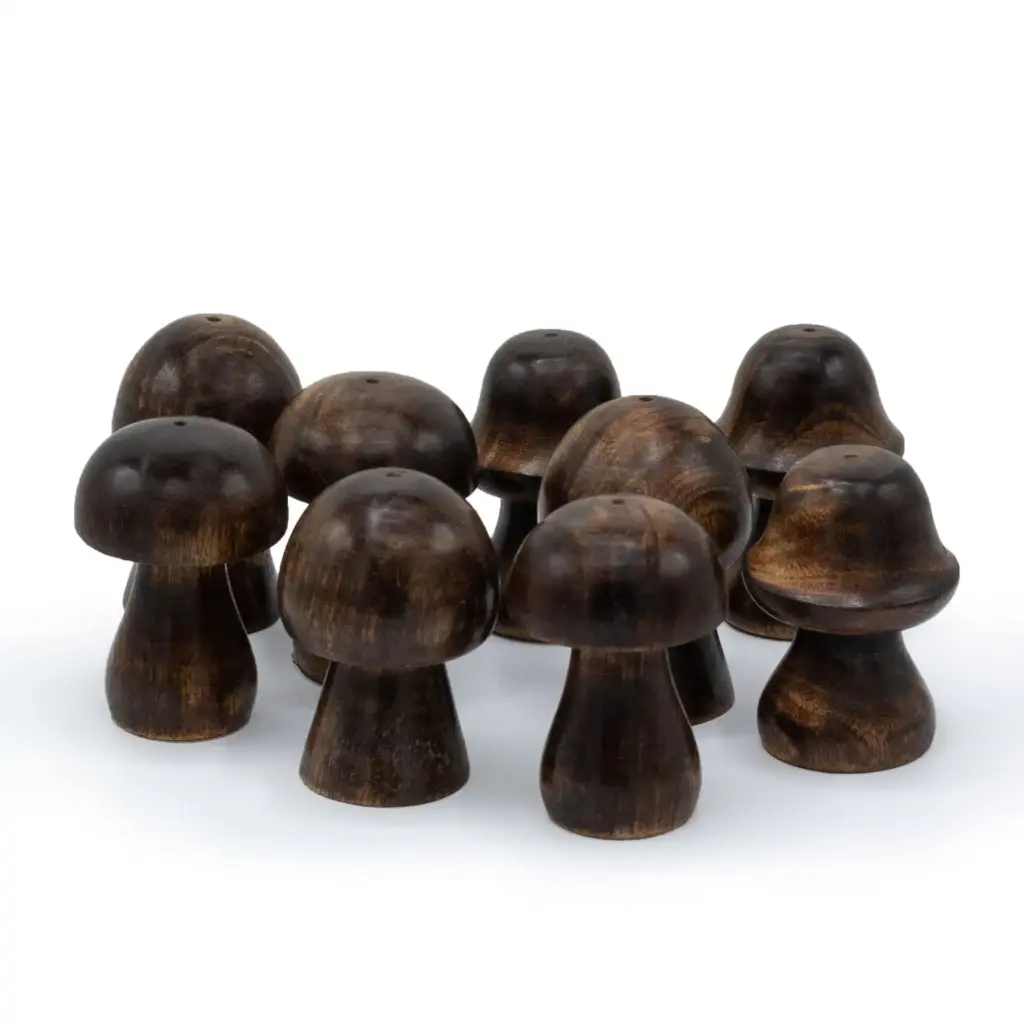 Set of 3 Mini Incense Mushrooms (8cm 7cm 6.5cm) | www.artisangoods.co.uk 5