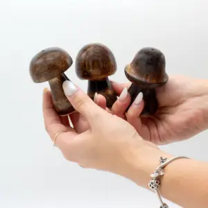 Set of 3 Mini Incense Mushrooms (8cm 7cm 6.5cm) | www.artisangoods.co.uk 6
