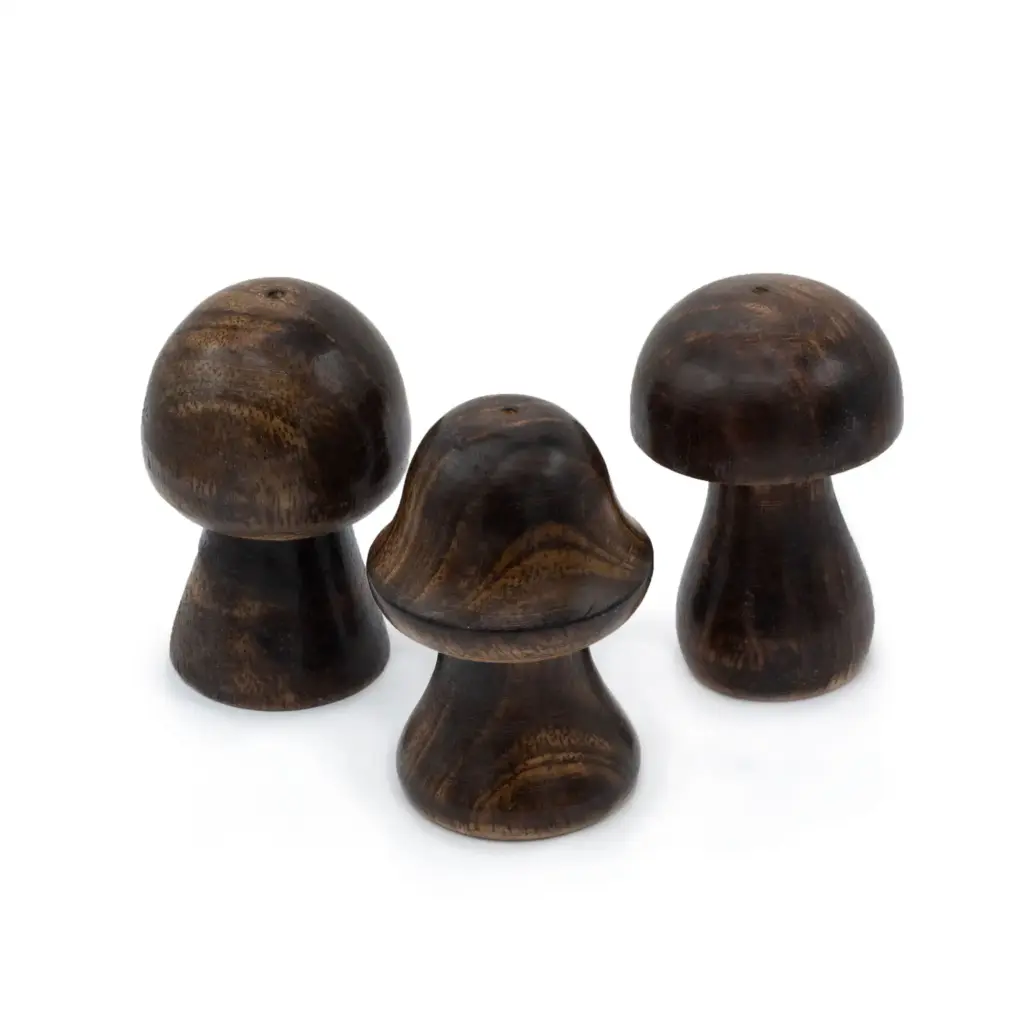 Set of 3 Mini Incense Mushrooms (8cm 7cm 6.5cm) | www.artisangoods.co.uk