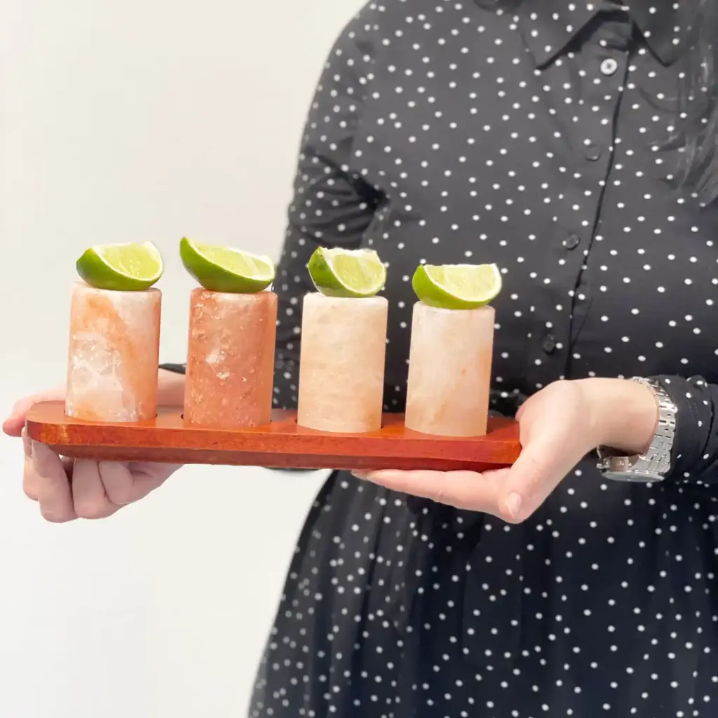 Set of 4 Himalayan Salt Shot Glasses & Wood Serving Stand | www.artisangoods.co.uk 8 Set of 4 Himalayan Salt Shot Glasses & Wood Serving Stand | www.artisangoods.co.uk 8