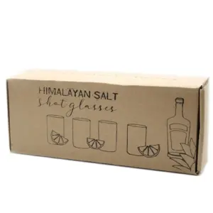 Set of 4 Himalayan Salt Shot Glasses & Wood Serving Stand | www.artisangoods.co.uk 3