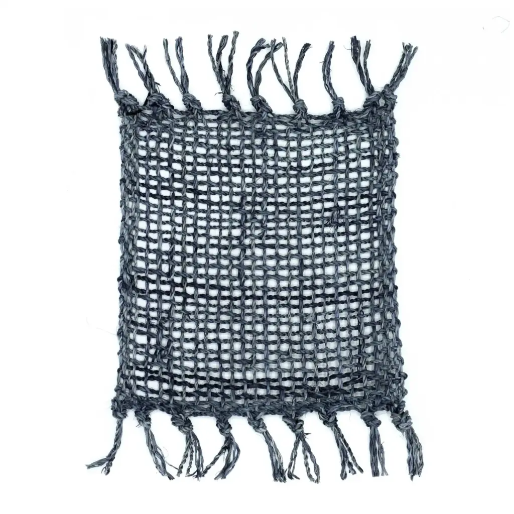 Set of 4 Seagrass Fringe Natural Coasters – Charcoal | www.artisangoods.co.uk 2 Set of 4 Seagrass Fringe Natural Coasters – Charcoal | www.artisangoods.co.uk 2