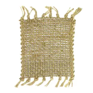 Set of 4 Seagrass Fringe Natural Coasters – Natural | www.artisangoods.co.uk 2