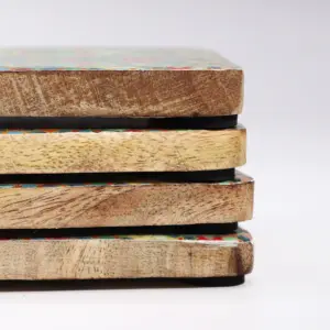 Set of 4 Square Coasters – Mediterranean Tile Pattern | www.artisangoods.co.uk 5