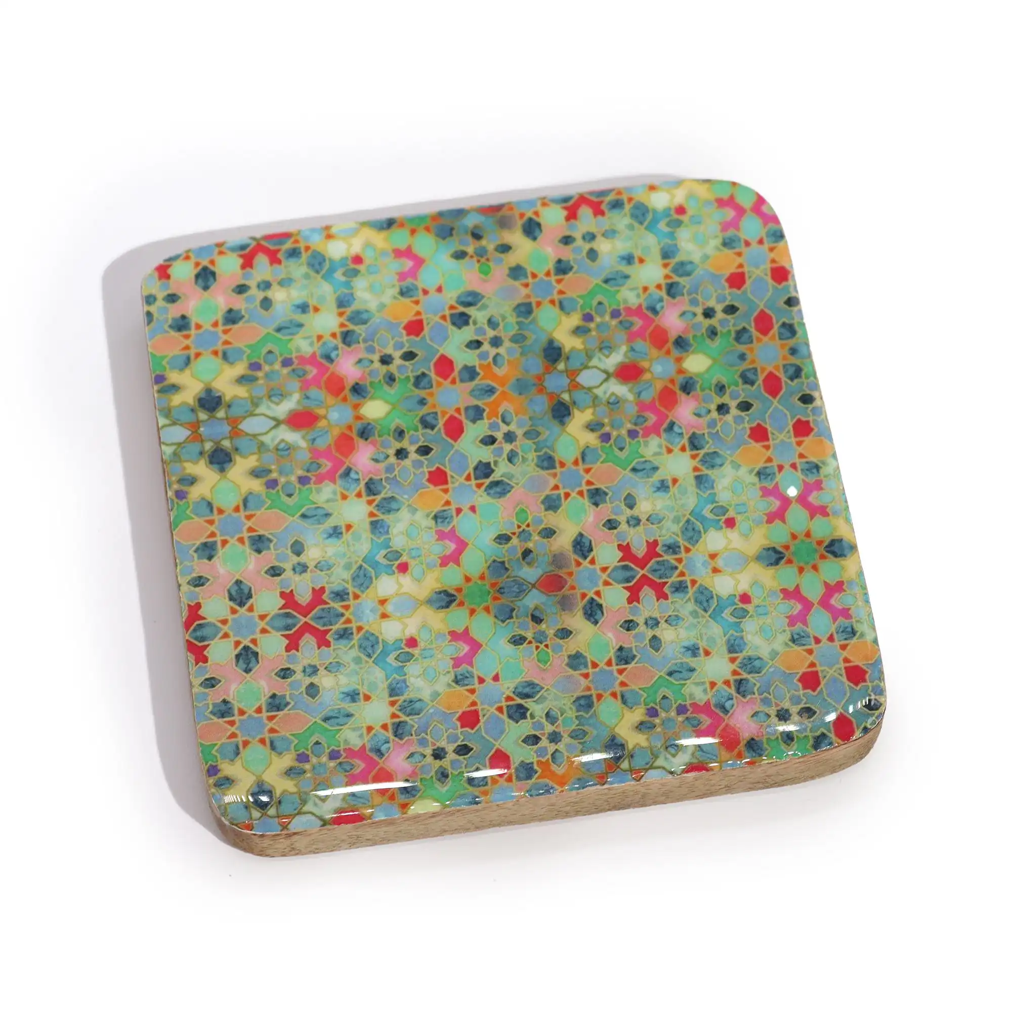 Set of 4 Square Coasters – Mediterranean Tile Pattern | www.artisangoods.co.uk 5 Set of 4 Square Coasters – Mediterranean Tile Pattern | www.artisangoods.co.uk 4