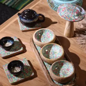 Set of 4 Square Coasters – Mediterranean Tile Pattern | www.artisangoods.co.uk 6
