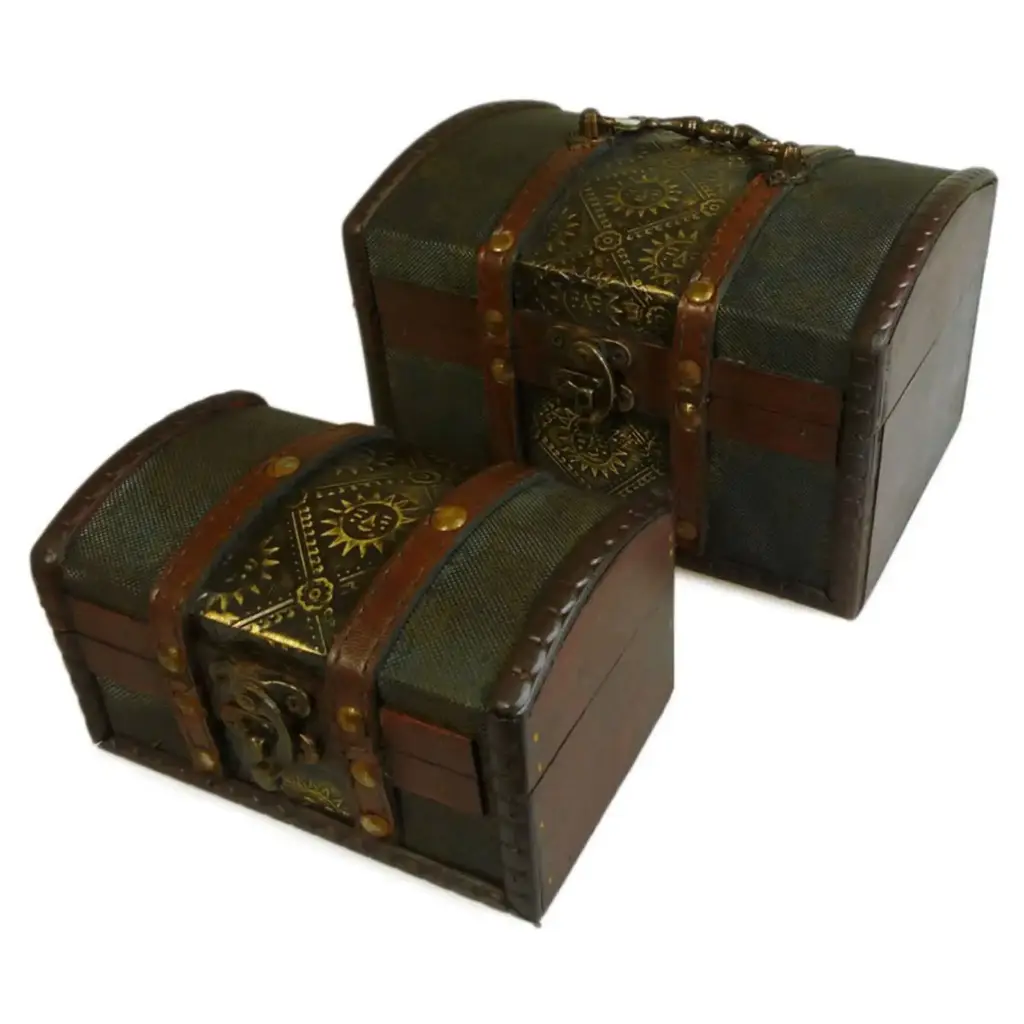 Sets of 2 Colonial Boxes – Metal Embossed | www.artisangoods.co.uk