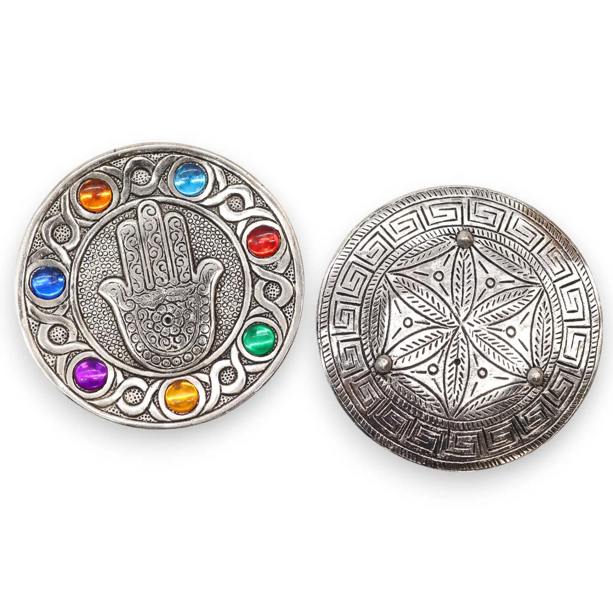 Seven Chakra Hamsa Incense Holder | www.artisangoods.co.uk 4 Seven Chakra Hamsa Incense Holder | www.artisangoods.co.uk 3