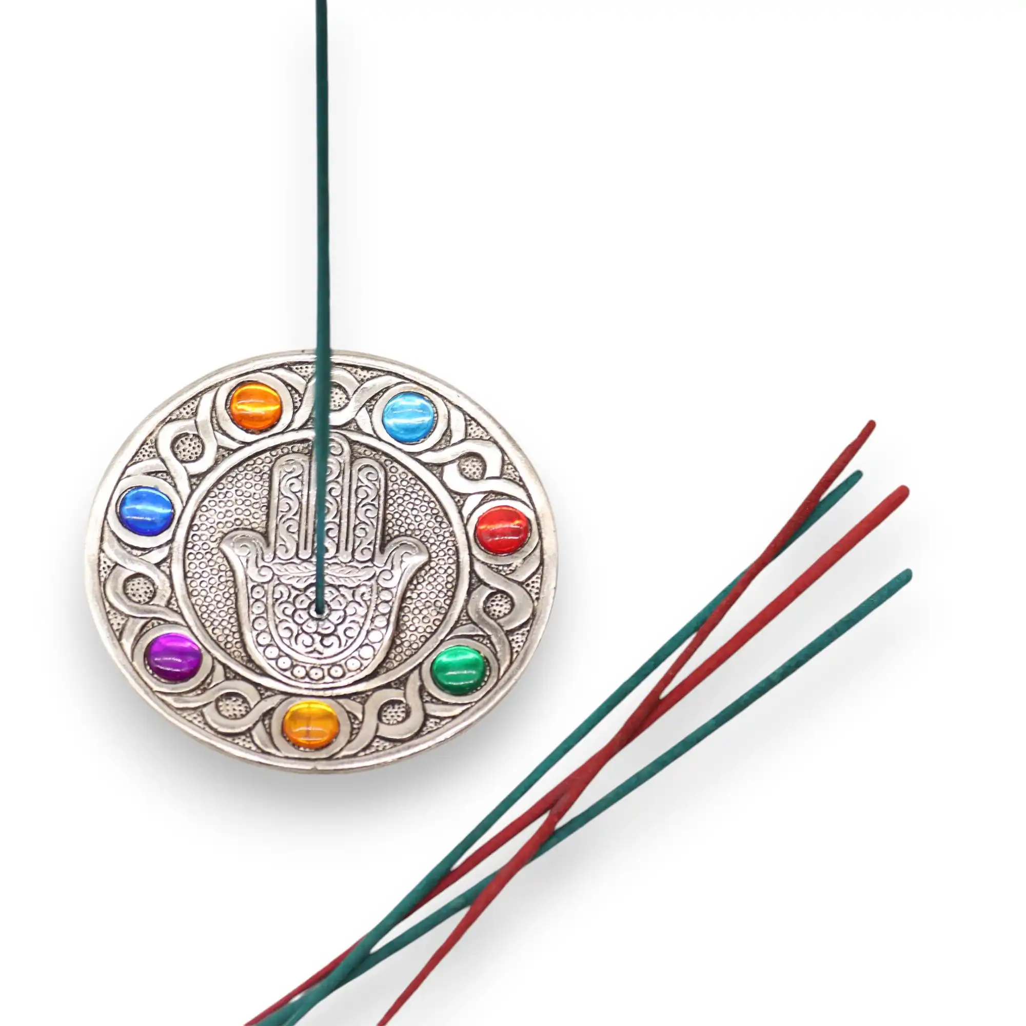 Seven Chakra Hamsa Incense Holder | www.artisangoods.co.uk 5 Seven Chakra Hamsa Incense Holder | www.artisangoods.co.uk 4