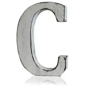 Shabby Chic Letters – C | www.artisangoods.co.uk