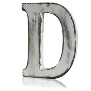 Shabby Chic Letters – D | www.artisangoods.co.uk