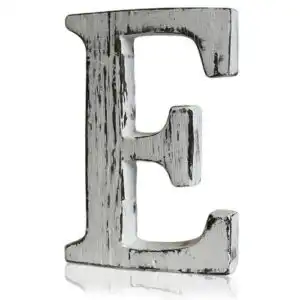 Shabby Chic Letters – E | www.artisangoods.co.uk