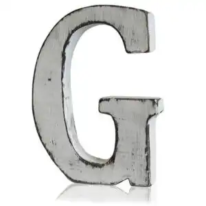 Shabby Chic Letters – G | www.artisangoods.co.uk