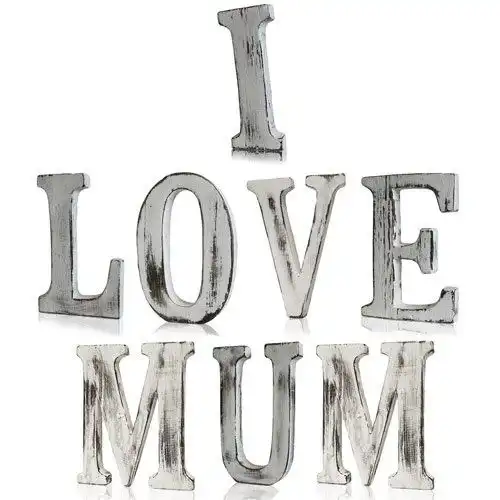 Shabby Chic Letters – I LOVE MUM (8) | www.artisangoods.co.uk 2 Shabby Chic Letters – I LOVE MUM (8) | www.artisangoods.co.uk