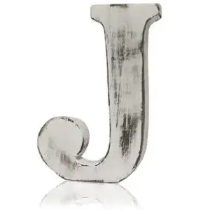 Shabby Chic Letters – J | www.artisangoods.co.uk