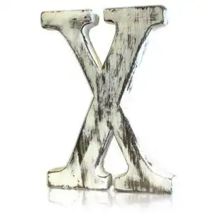 Shabby Chic Letters – X | www.artisangoods.co.uk