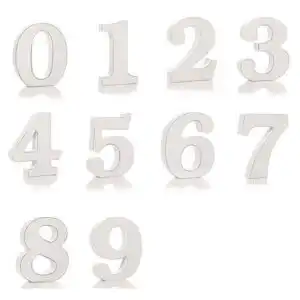 Shabby Chic Numbers – 1 Though 0 (10) | www.artisangoods.co.uk