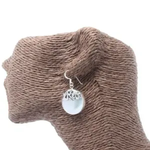 Shell & Silver Earrings – Classic Disc – MOP | www.artisangoods.co.uk 3