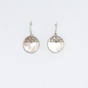 Shell & Silver Earings