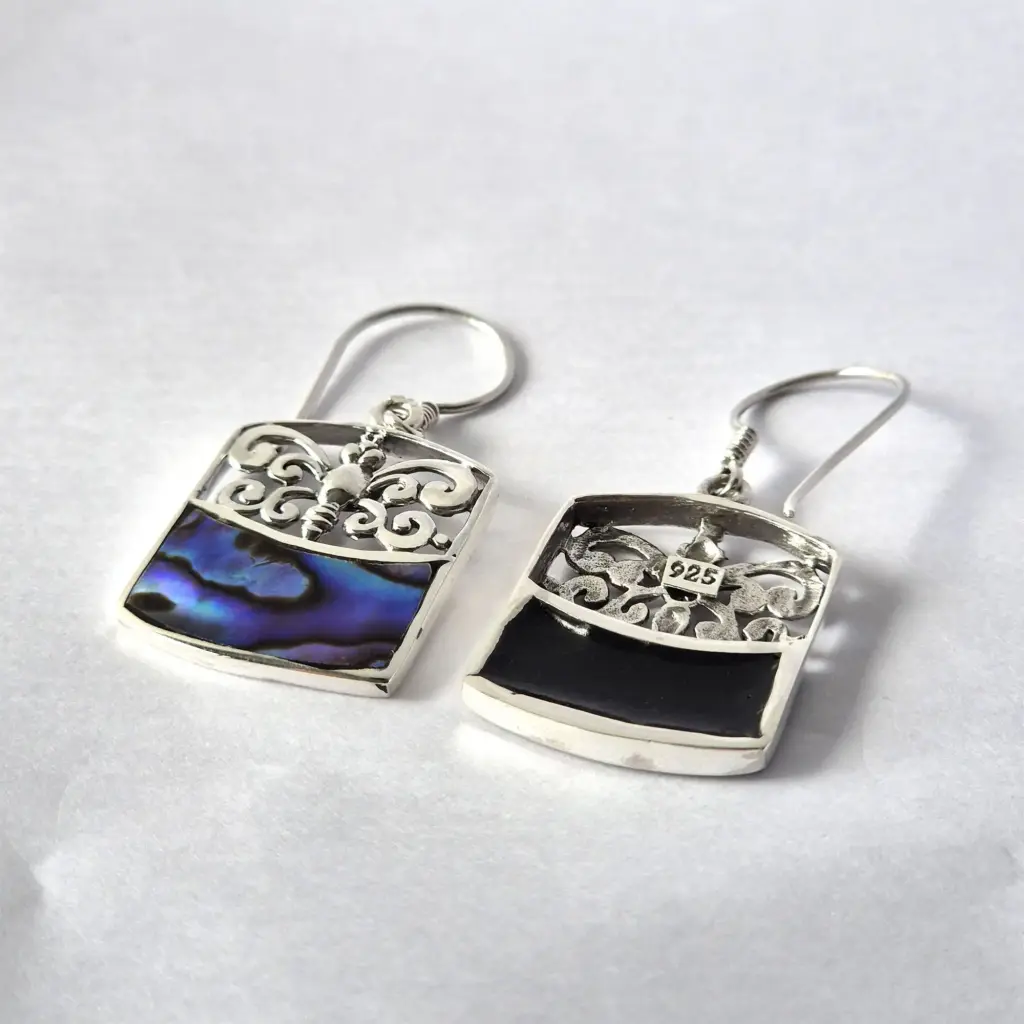 Shell & Silver Earrings – Dragonfly – Abalone | www.artisangoods.co.uk 2 Shell & Silver Earrings – Dragonfly – Abalone | www.artisangoods.co.uk 2
