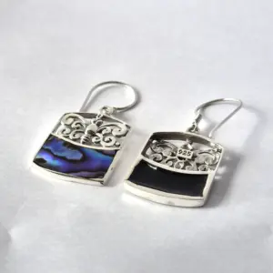 Shell & Silver Earrings – Dragonfly – Abalone | www.artisangoods.co.uk 2