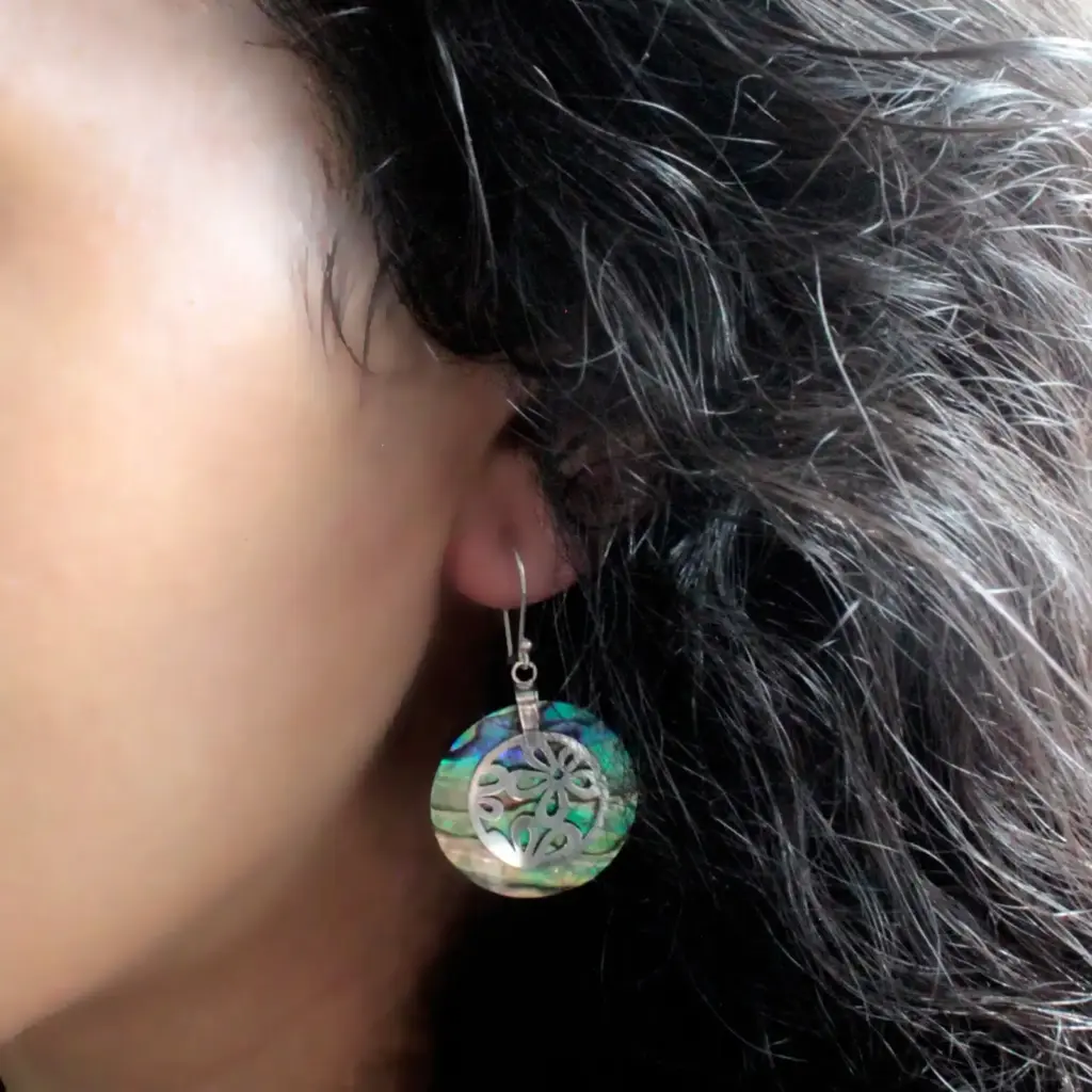 Shell & Silver Earrings – Flowers – Abalone | www.artisangoods.co.uk 3 Shell & Silver Earrings – Flowers – Abalone | www.artisangoods.co.uk 3
