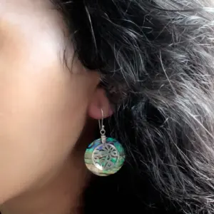 Shell & Silver Earrings – Flowers – Abalone | www.artisangoods.co.uk 3