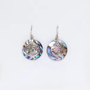 Shell & Silver Earrings – Flowers – Abalone | www.artisangoods.co.uk 5