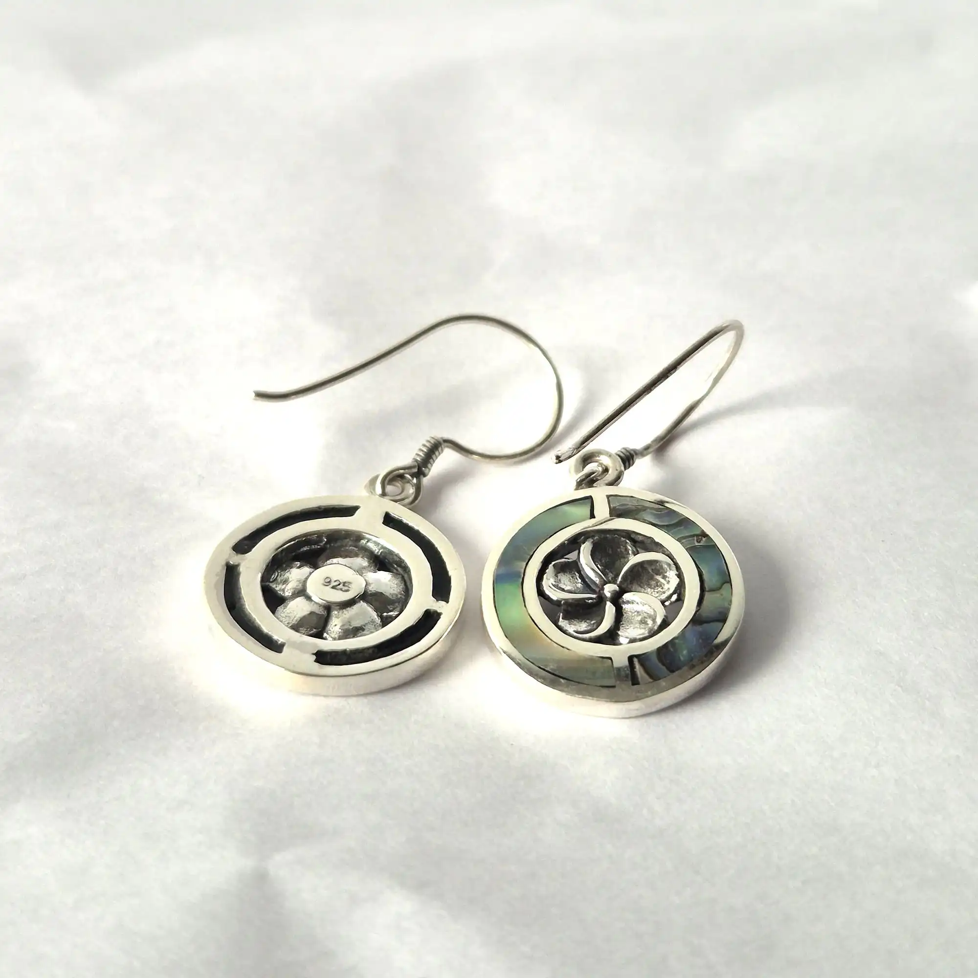 Shell & Silver Earrings – Frangipani – Abalone | www.artisangoods.co.uk 3 Shell & Silver Earrings – Frangipani – Abalone | www.artisangoods.co.uk 2