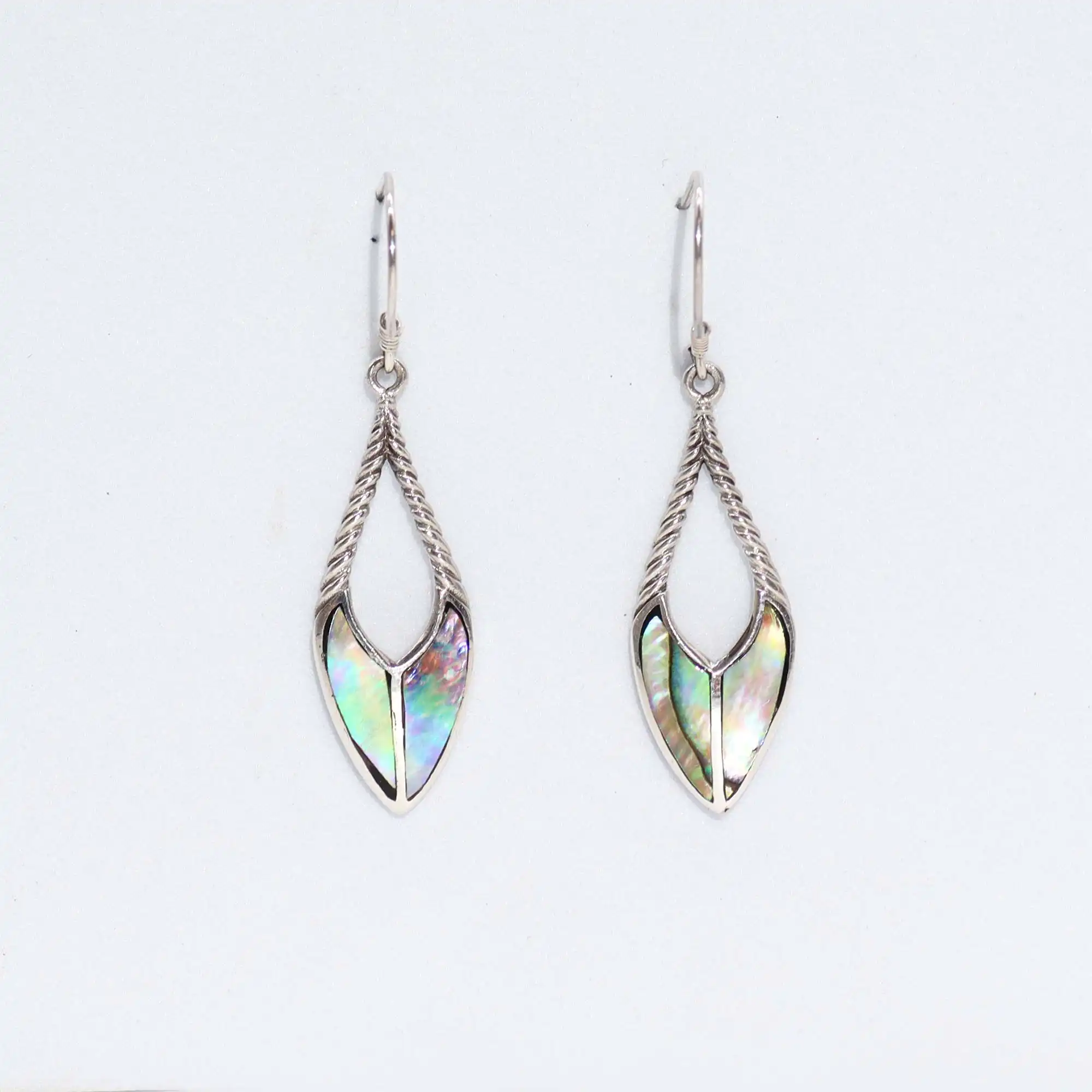 Shell & Silver Earrings – Spear Drops – Abalone | www.artisangoods.co.uk 2 Shell & Silver Earrings – Spear Drops – Abalone | www.artisangoods.co.uk 1