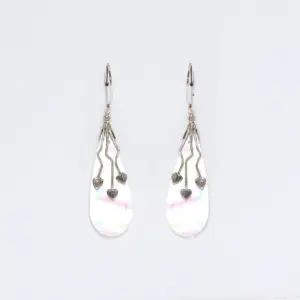 Shell & Silver Earrings – Three Hearts – MOP | www.artisangoods.co.uk 6