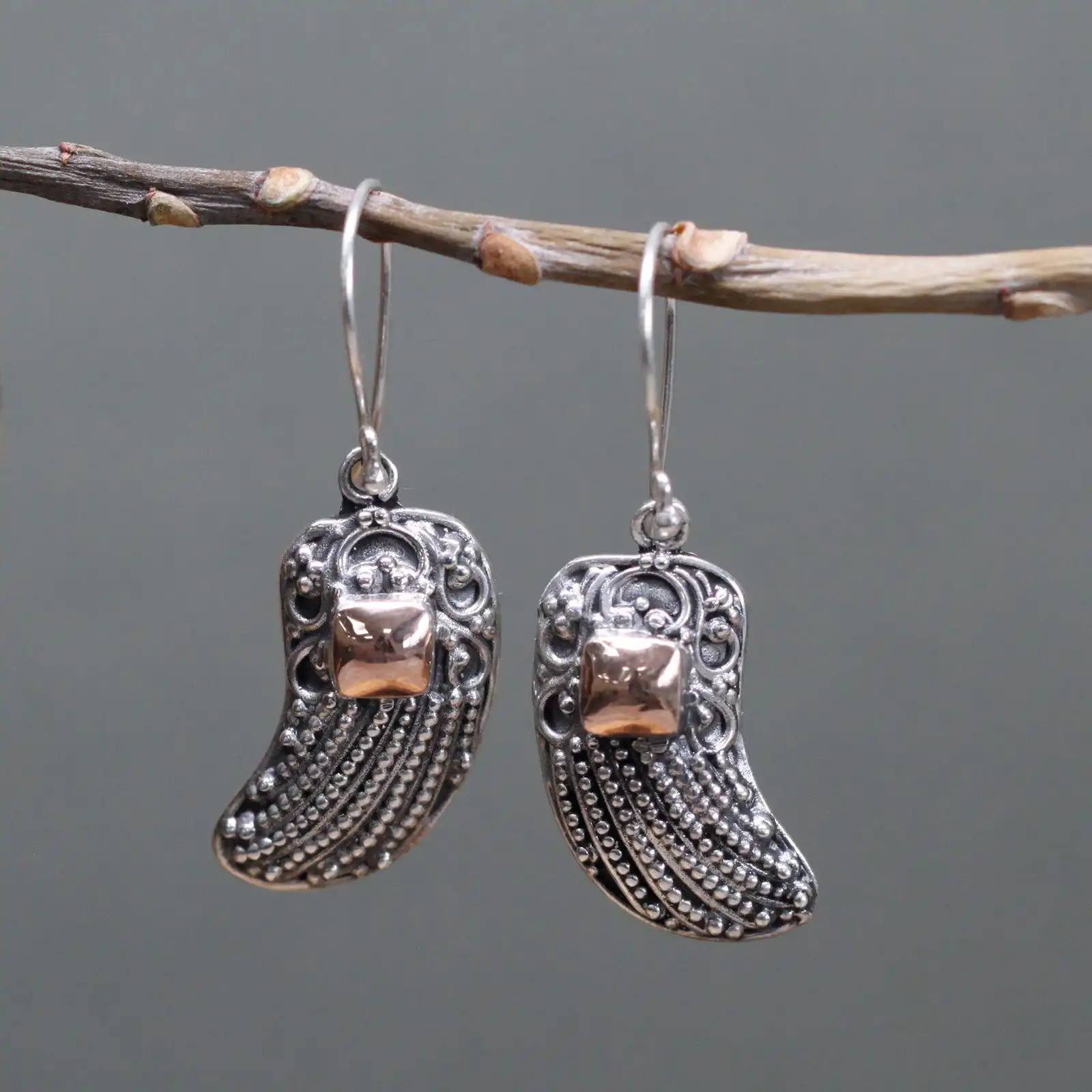 Silver & Gold Earring – Angel Wings | www.artisangoods.co.uk 3 Silver & Gold Earring – Angel Wings | www.artisangoods.co.uk 2