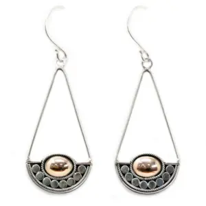 Silver & Gold Earring – Luna Balance | www.artisangoods.co.uk 10