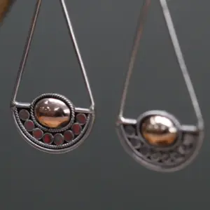 Silver & Gold Earring – Luna Balance | www.artisangoods.co.uk 4
