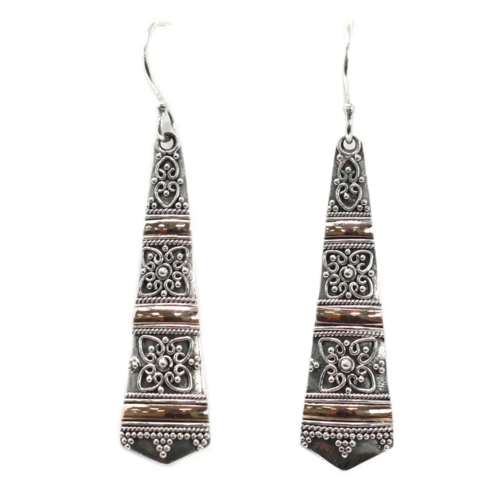 Silver & Gold Earring – Tribal Drops | www.artisangoods.co.uk 6 Silver & Gold Earring – Tribal Drops | www.artisangoods.co.uk 6