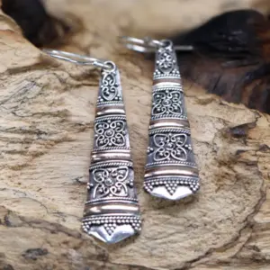 Silver & Gold Earring – Tribal Drops | www.artisangoods.co.uk 9