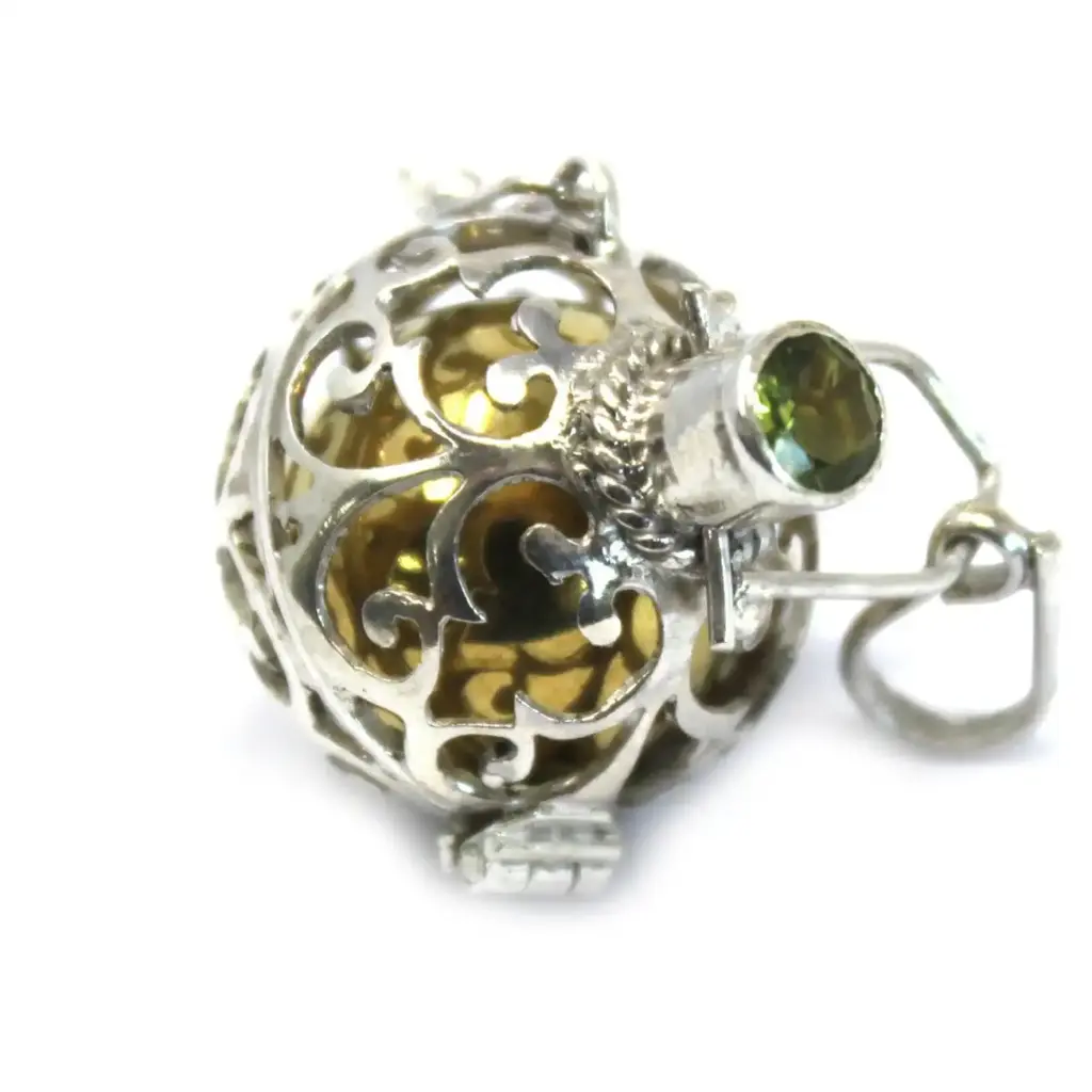 Silver Angel Bell – Romance – 18mm | www.artisangoods.co.uk 3