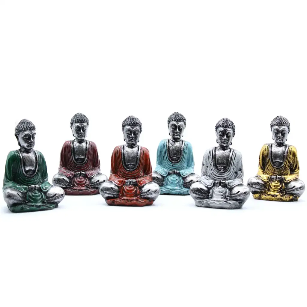 Silver Mini Buddha (Assorted Colours) | www.artisangoods.co.uk 5