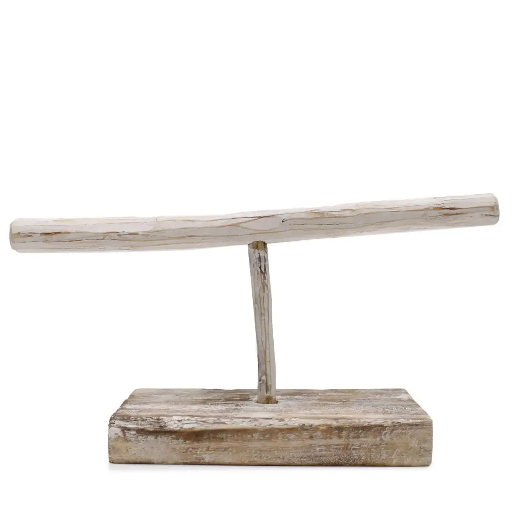 Single Branch Jewllery Stand – Whitewash | www.artisangoods.co.uk