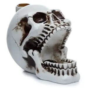 Skull with Open Mouth Backflow Incense Burner | www.artisangoods.co.uk 5