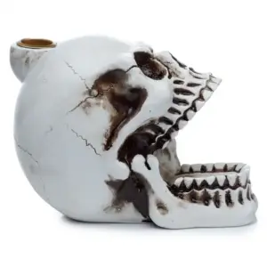 Skull with Open Mouth Backflow Incense Burner | www.artisangoods.co.uk 6