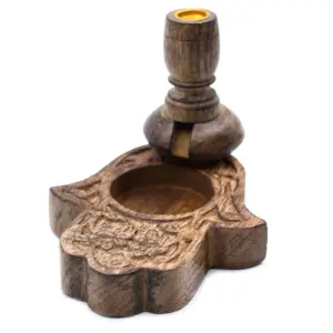 Sm Mango Wood Backflow Burner – Hamsa | www.artisangoods.co.uk 6