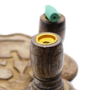 Sm Mango Wood Backflow Burner – Hamsa | www.artisangoods.co.uk 5