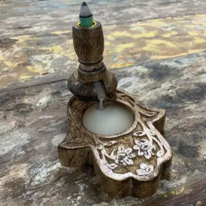 Sm Mango Wood Backflow Burner – Hamsa | www.artisangoods.co.uk 4