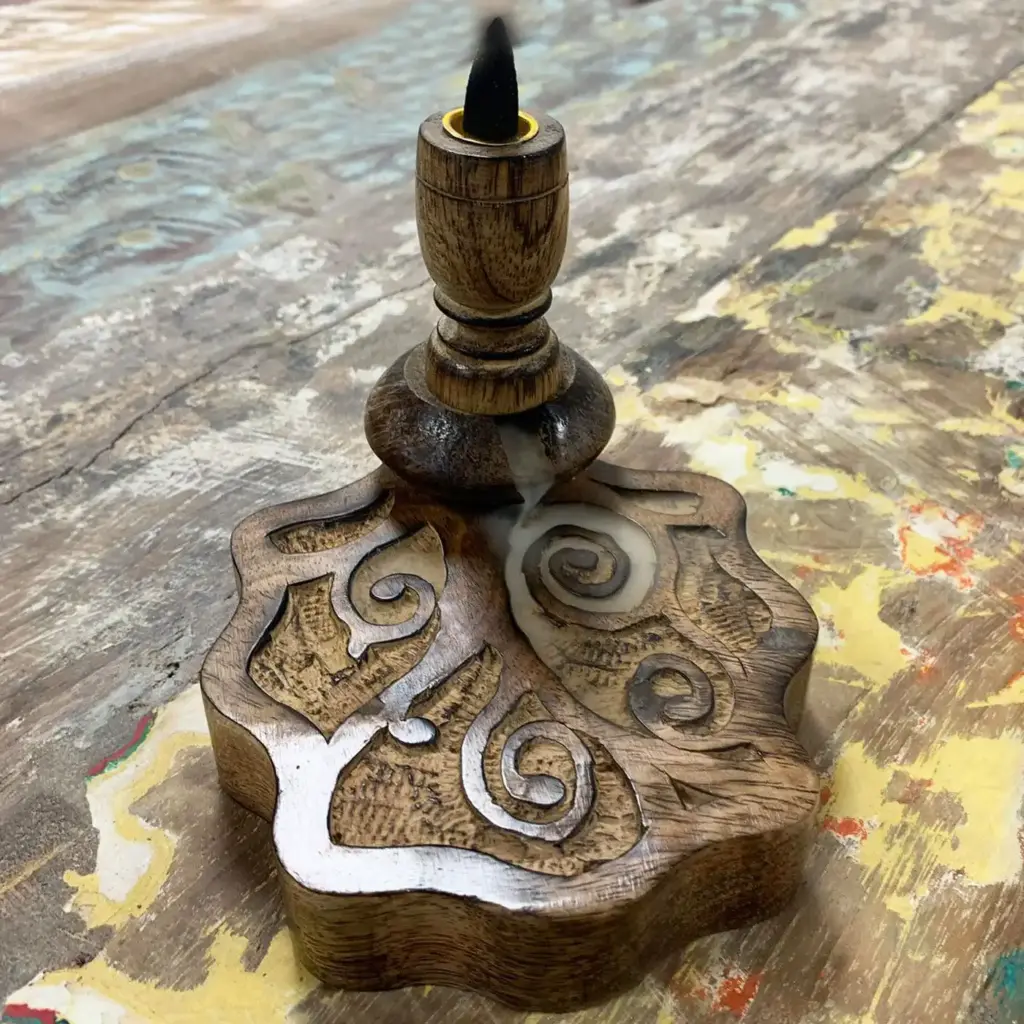Sm Mango Wood Backflow Burner – Tree of Life | www.artisangoods.co.uk 5