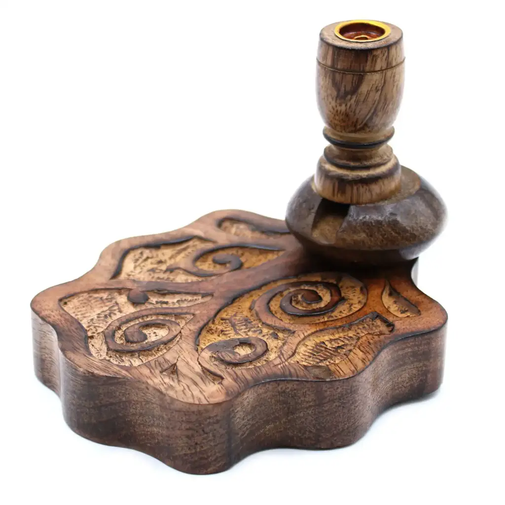 Sm Mango Wood Backflow Burner – Tree of Life | www.artisangoods.co.uk