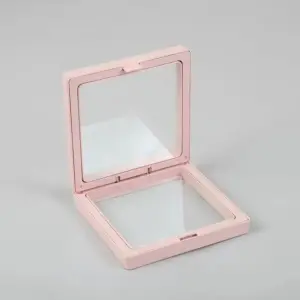 Small 3D Floating Frame Display 7x7cm – Pink | www.artisangoods.co.uk